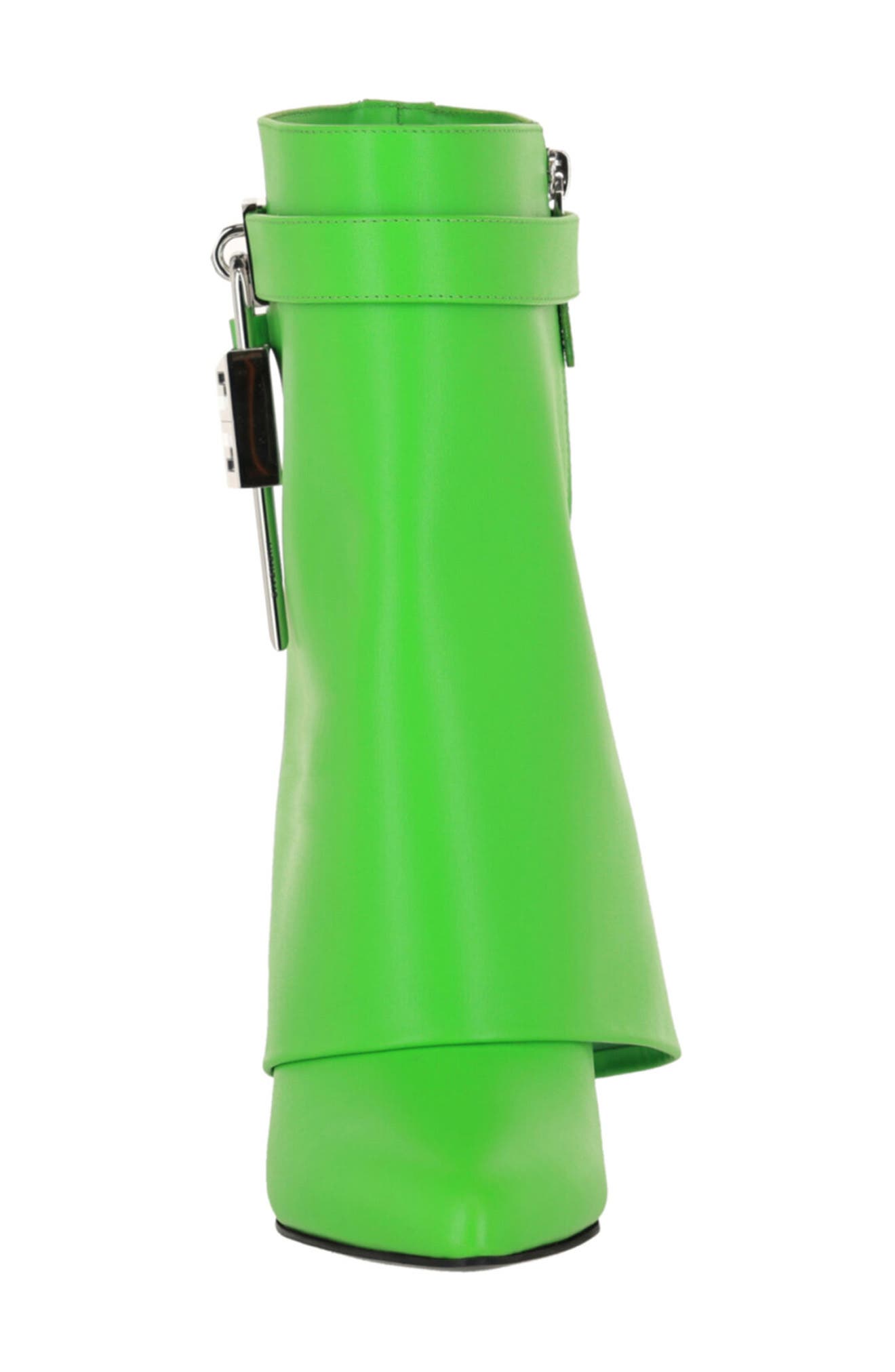 Givenchy Shark Lock Leather Wedge Boot, Alternate, color, Absynthe Green