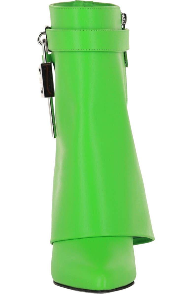 Givenchy Shark Lock Leather Wedge Boot, Alternate, color, Absynthe Green