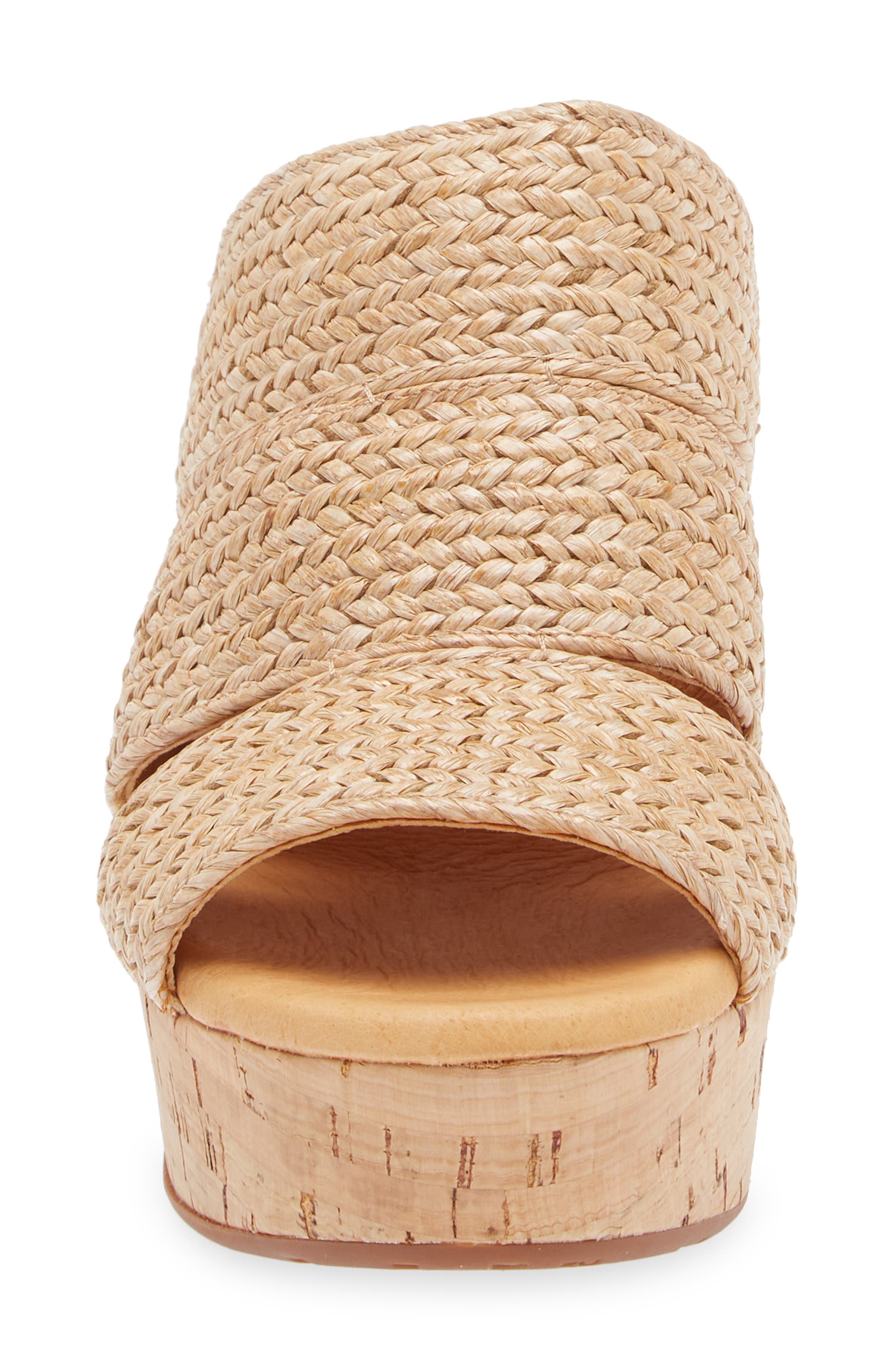 Chocolat Blu Gusto Platform Sandal, Alternate, color, Natural Raffia