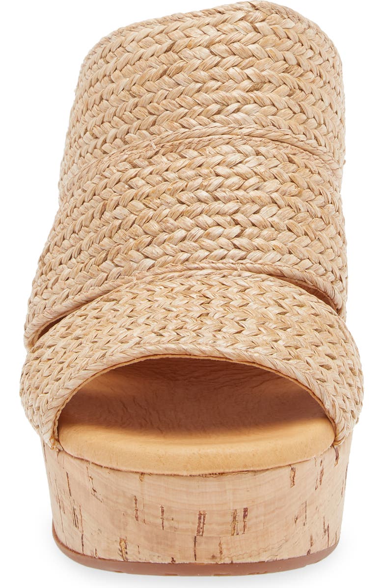 Chocolat Blu Gusto Platform Sandal, Alternate, color, Natural Raffia
