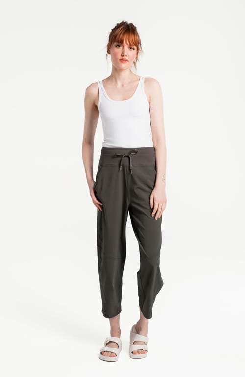 Lole Momentum Crop Drawstring Pants In Olive
