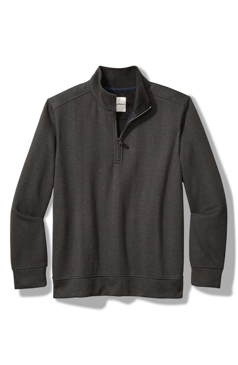 Tommy Bahama New Castle Chevron Quarter Zip Pullover Sweater, Alternate, color,