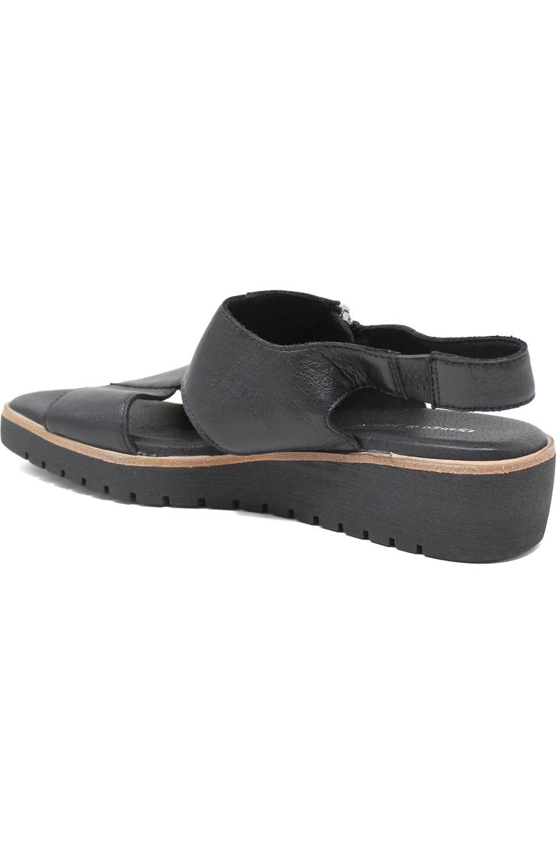 DJANGO AND JULIETTE Kemma Side Zip Sandal, Alternate, color, Black Leather