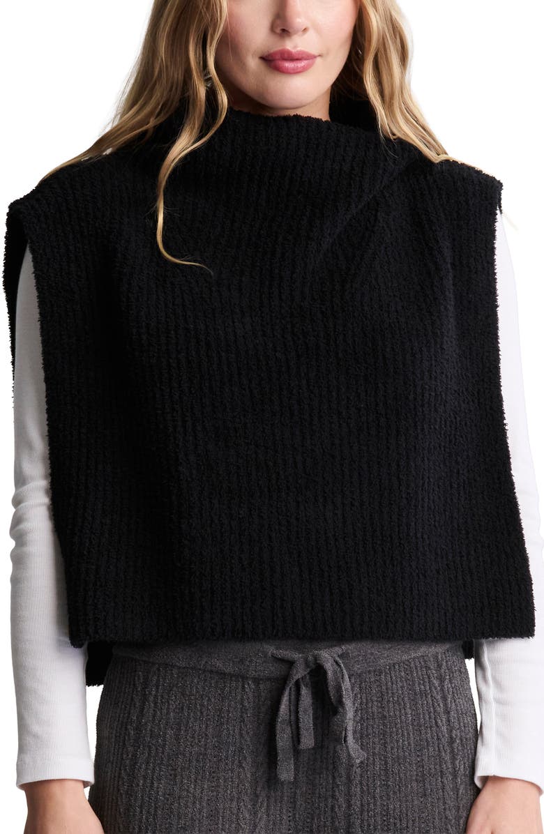 Barefoot Dreams<sup>®</sup> CozyChic<sup>®</sup> Rib Balaclava, Main, color, Black