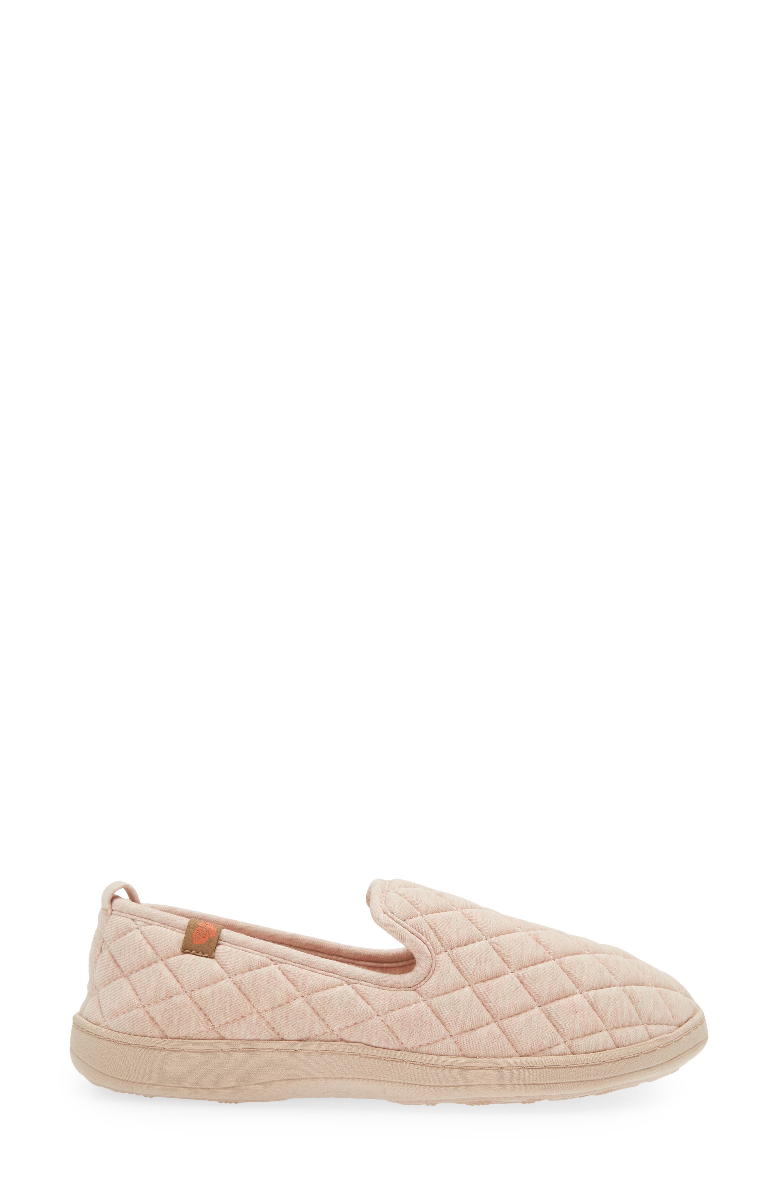 Acorn Lupine Quilted Slipper, Alternate, color, Beige