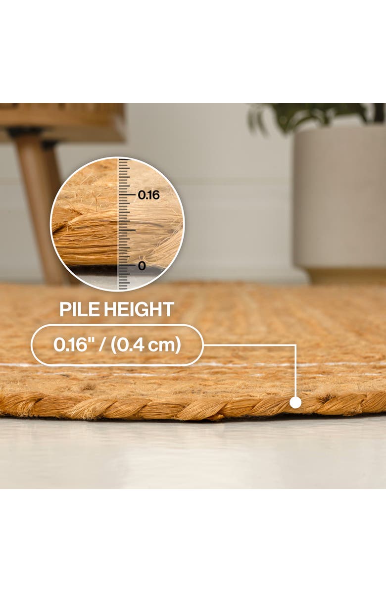 JONATHAN Y Seaside Cottage Scallop Edge Jute Area Rug, Alternate, color, Natural/White