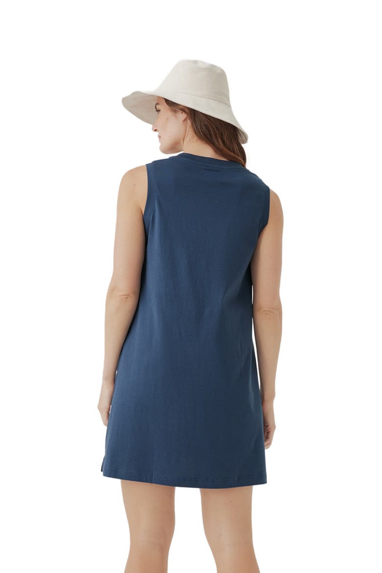 Organic Softspun A-Line Tank Dress, Alternate, color, French Navy