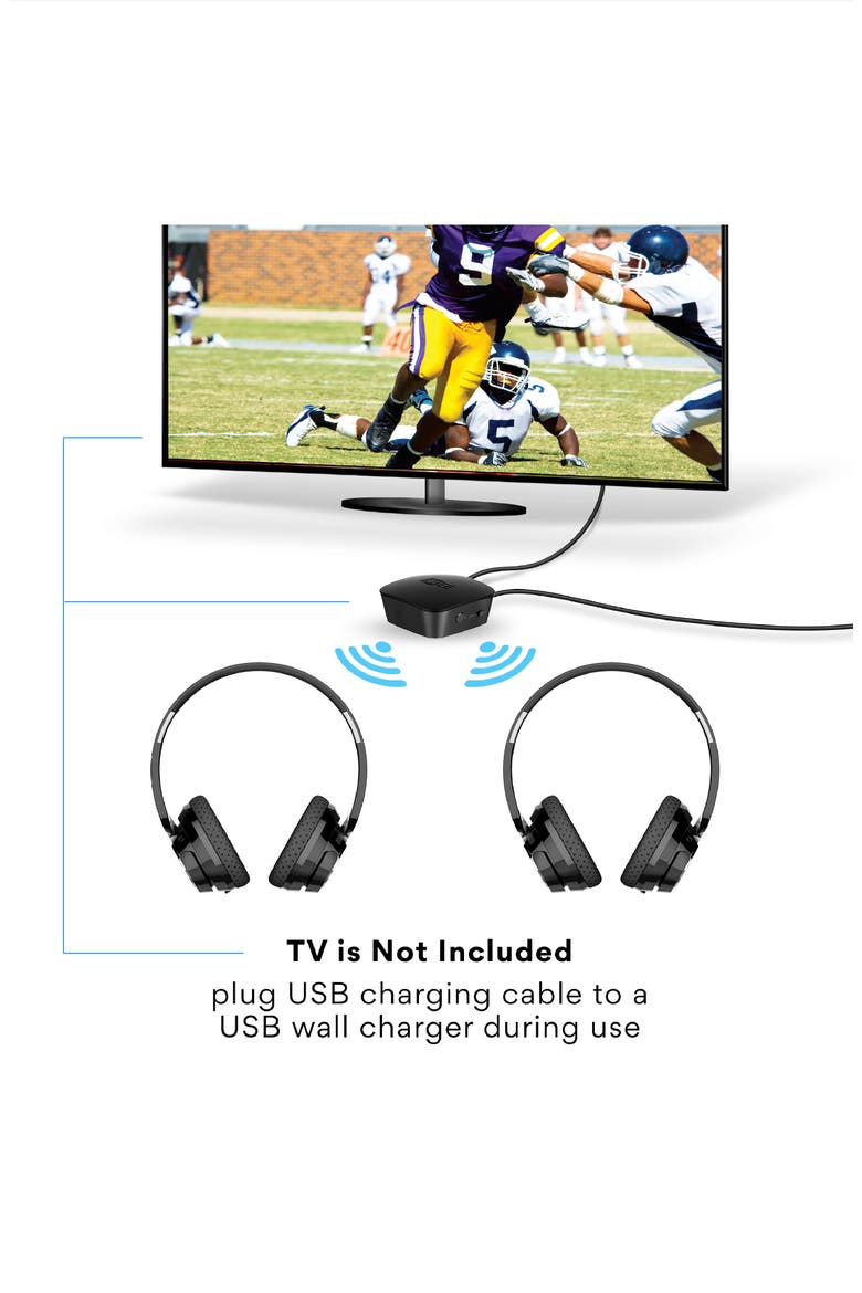 Connect Bluetooth Audio Transmitter for TV, Alternate, color, Black