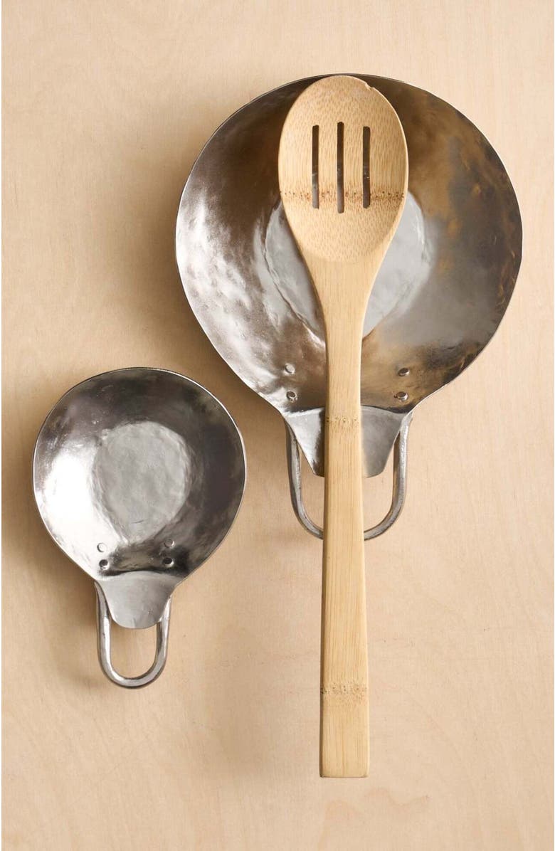 The Collective Home Forge Pewter Spoon Rests Assorted - Set of 2, Main, color, Gray