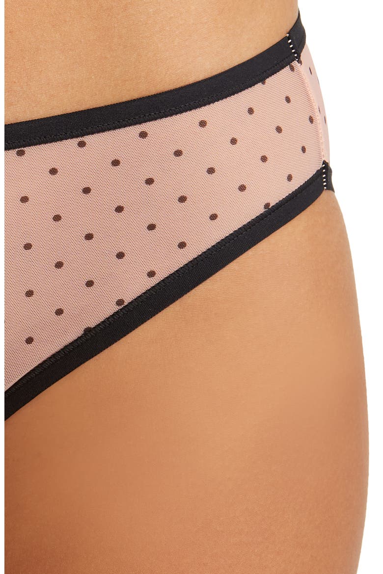 Spellbound Mesh Bikini, Alternate, color, ROSE/ DOT