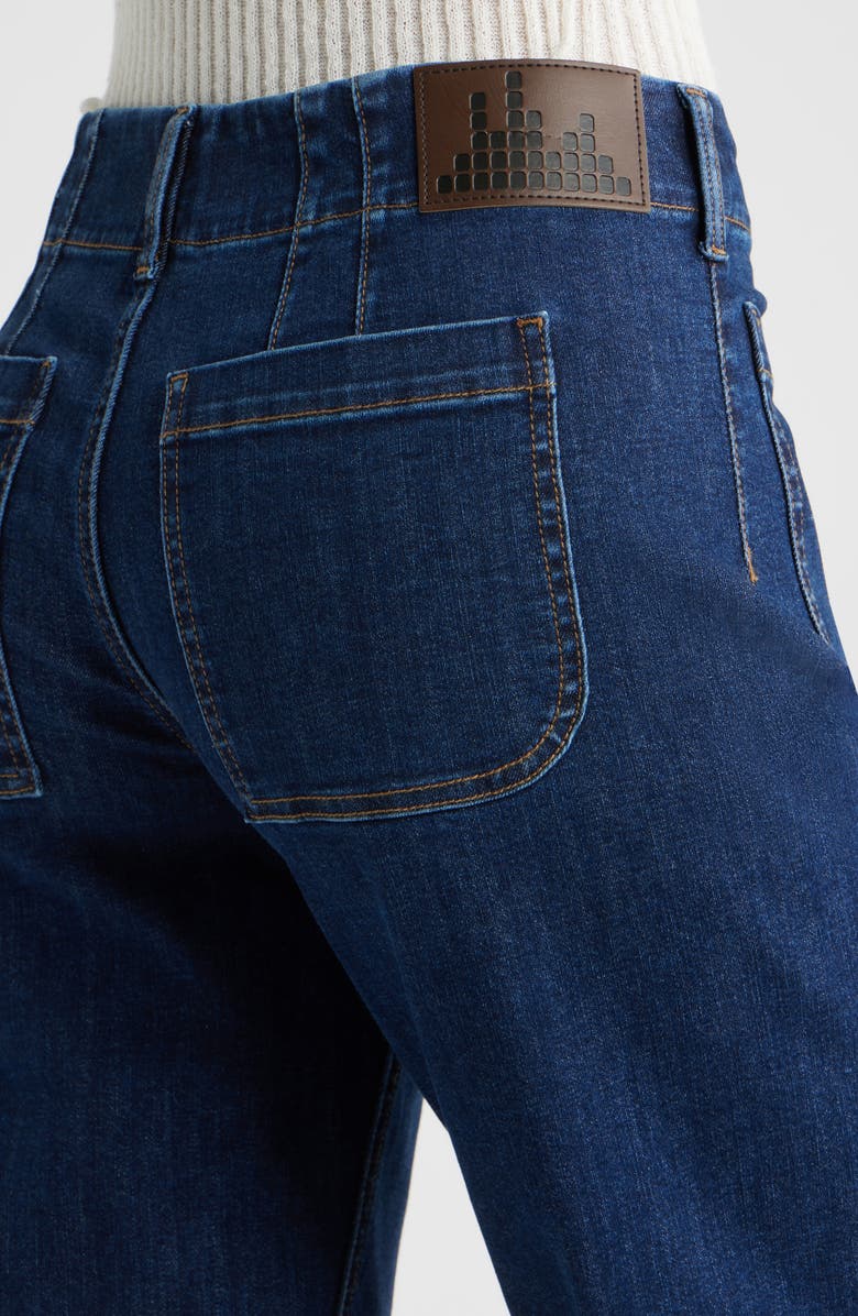 CITY BLUES Soho Patch Pocket Straight Leg Jeans, Alternate, color, Dark Indigo