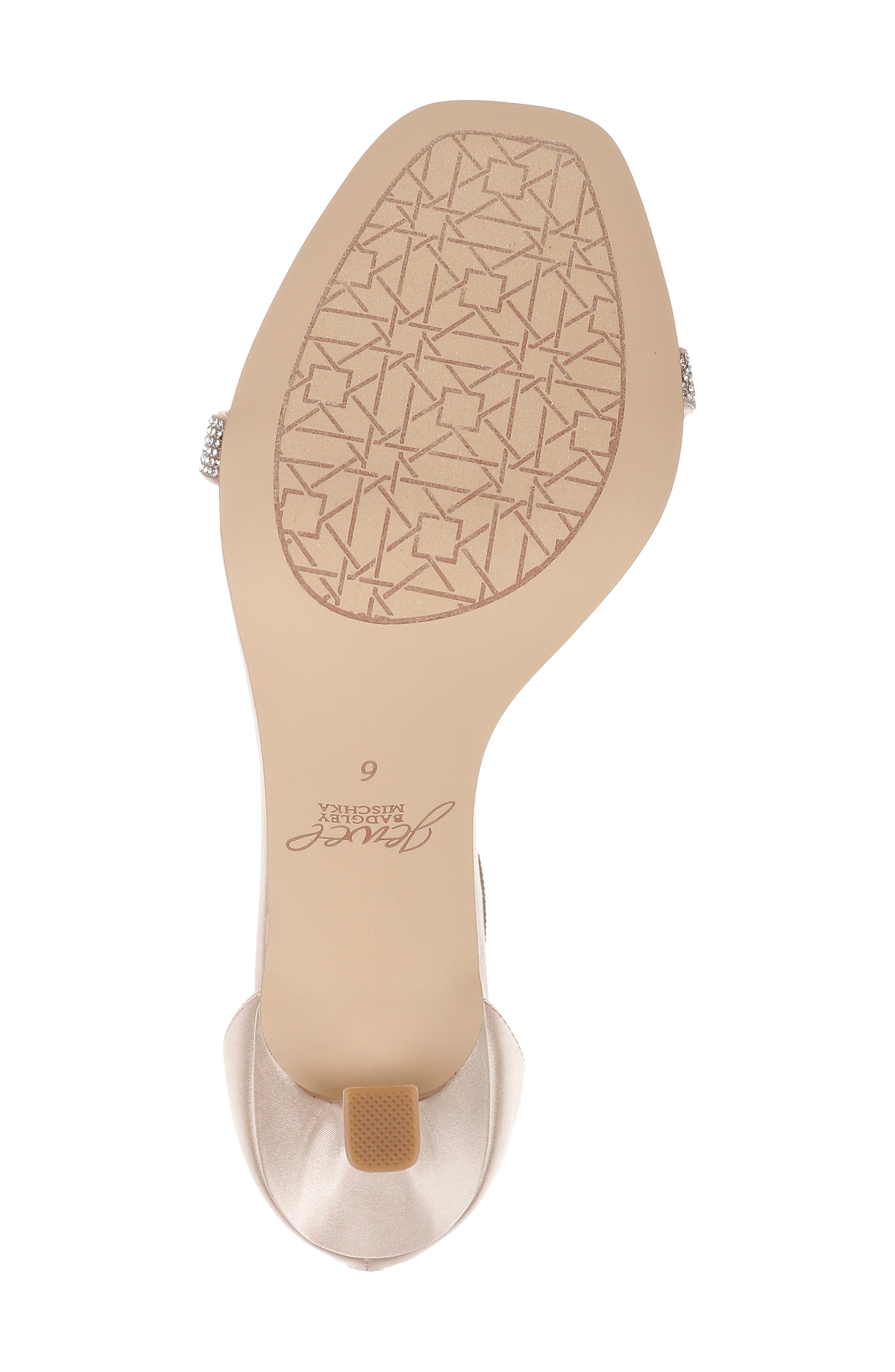 Jewel Badgley Mischka Genny Rhinestone Sandal, Alternate, color, Champ Sati