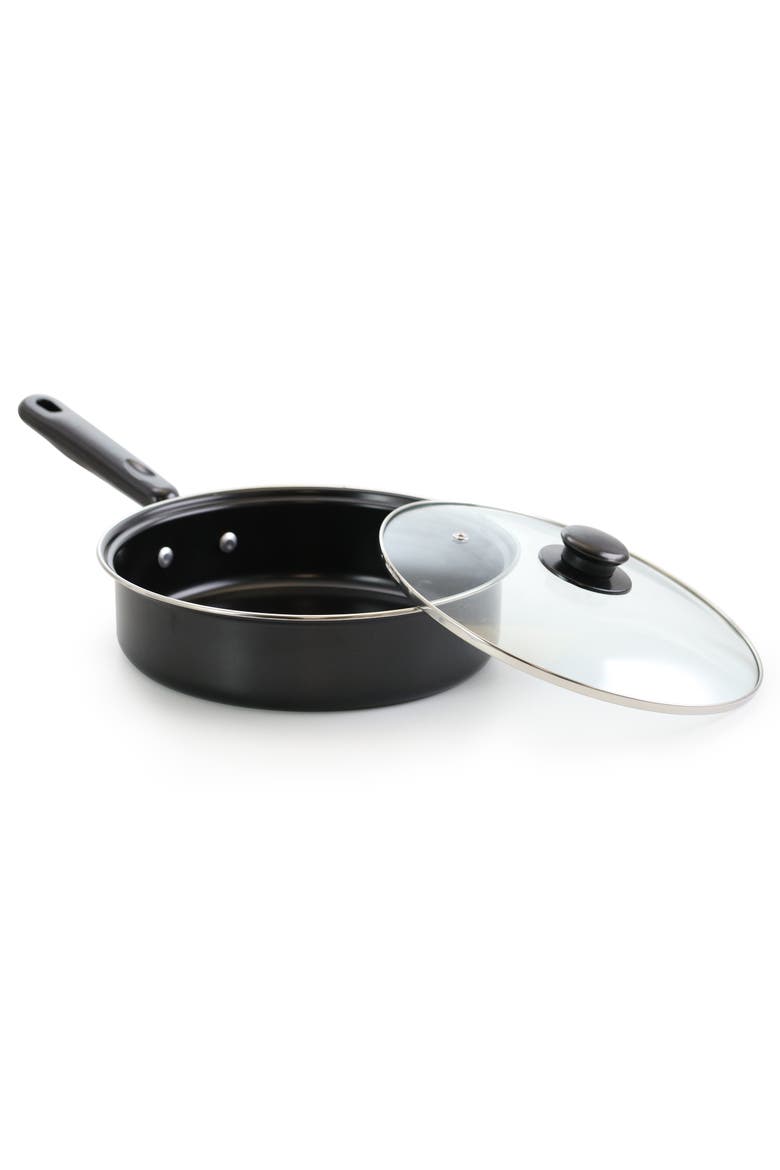 7 Piece Deluxe Non-Stick Cookware Set, Alternate, color, Black
