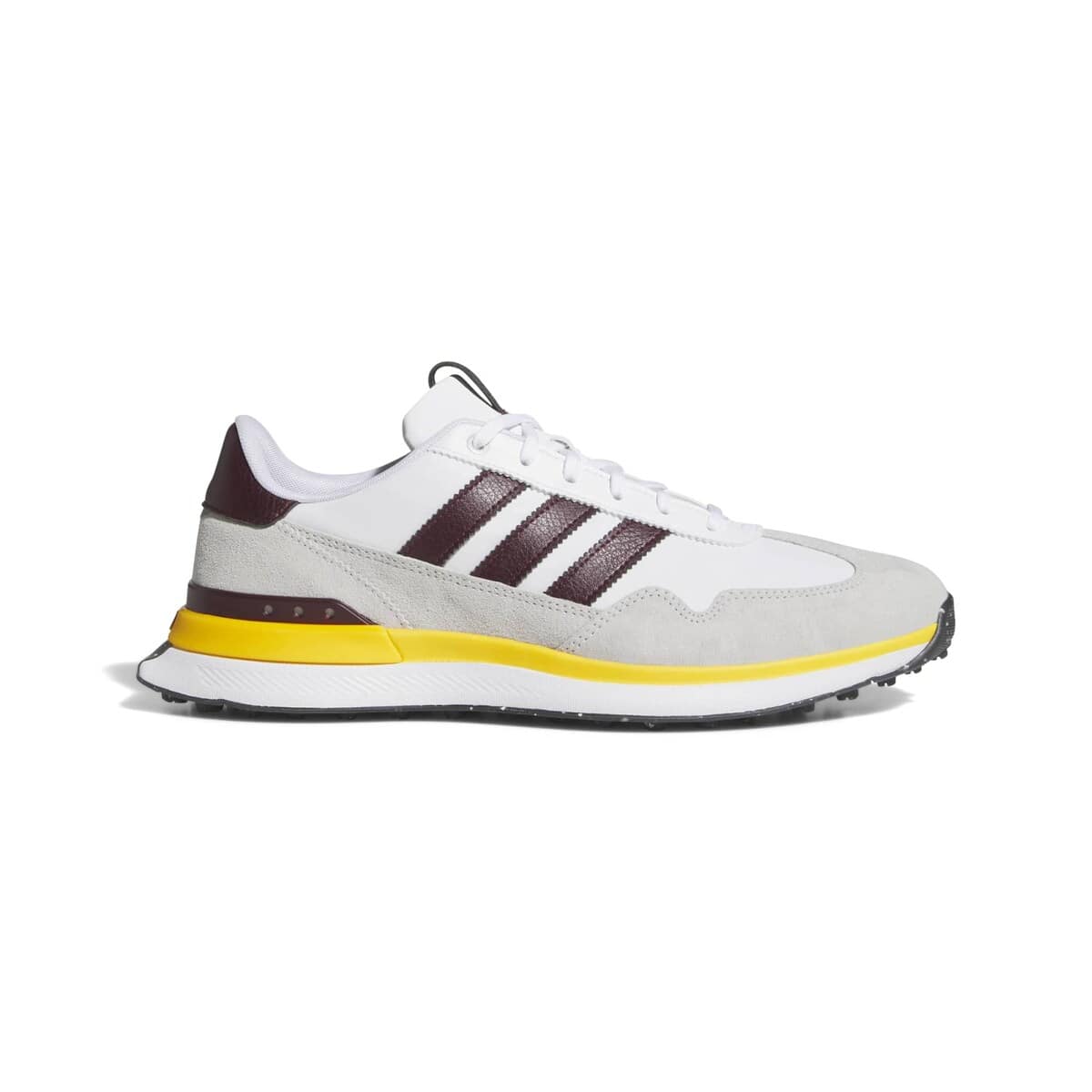 adidas Men's adidas  Arizona State Sun Devils Textile Spikeless Golf Shoes, Main, color, White