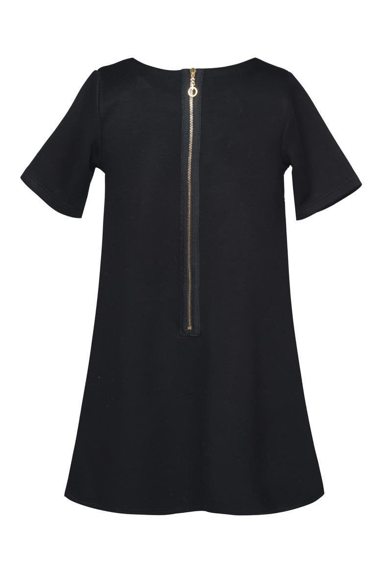 Kids' Sequin Star Shift Dress, Alternate, color, BLACK