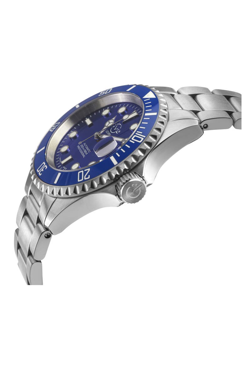 Liguria Swiss Automatic Bracelet Watch, 42mm, Alternate, color, SILVER