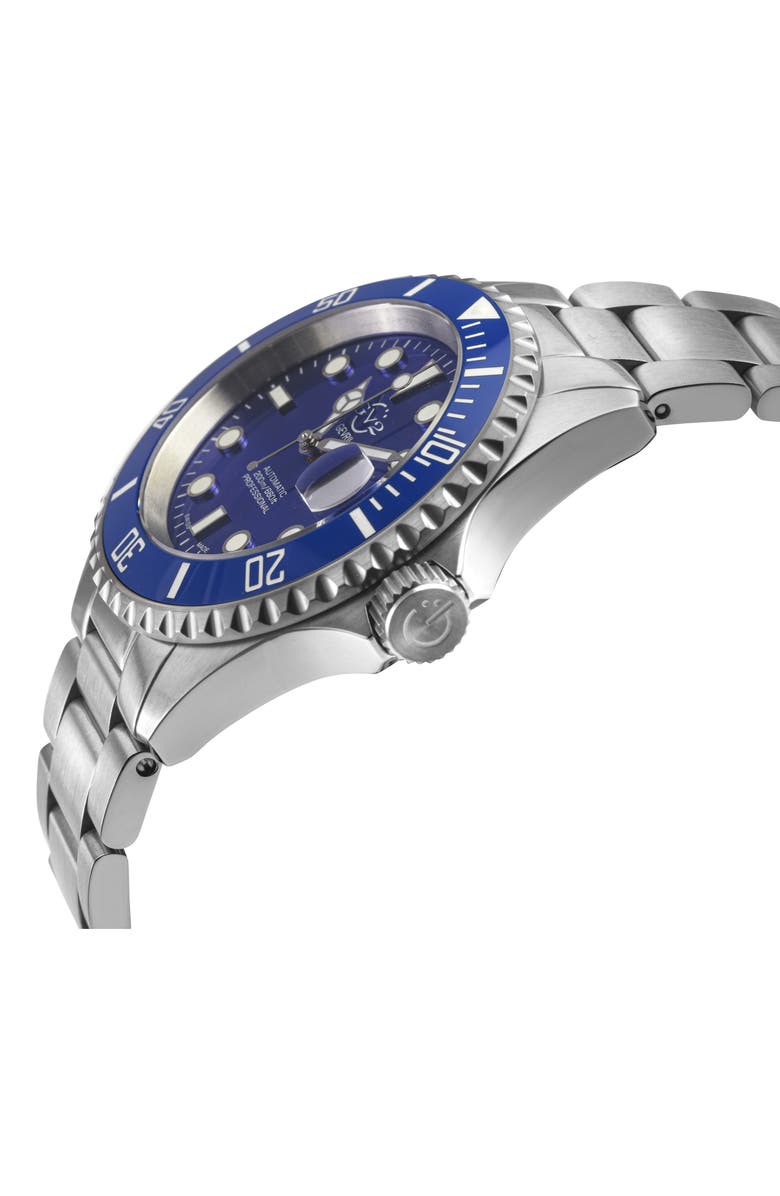 GV2 Liguria Swiss Automatic Bracelet Watch, 42mm, Alternate, color, Silver