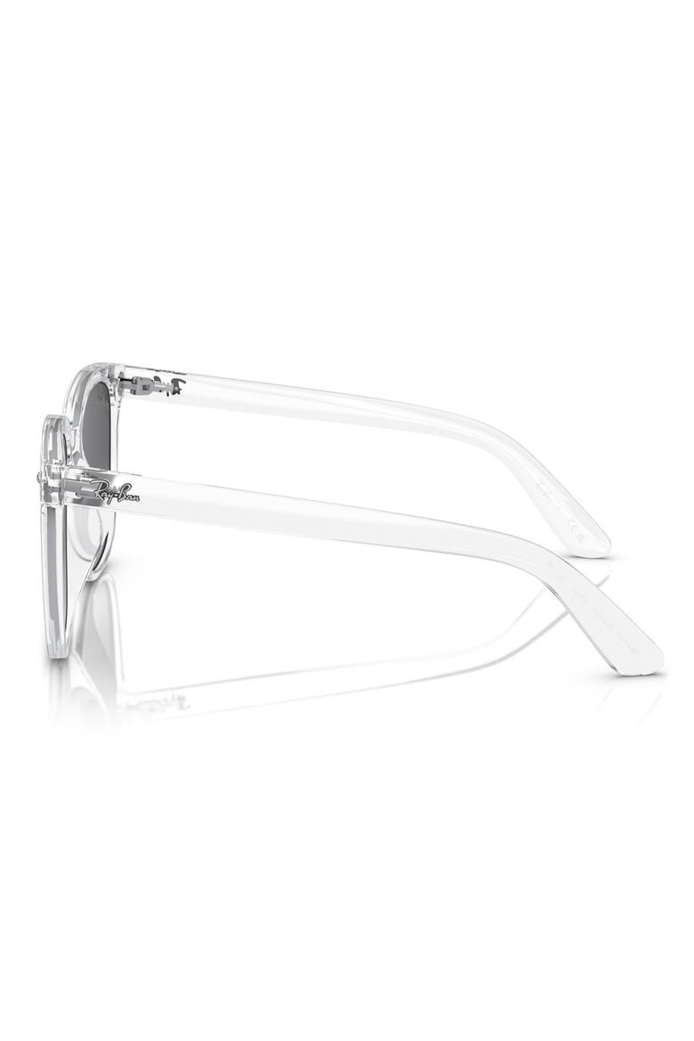 55mm Gradient Square Sunglasses, Alternate, color, TRANSPARENT/ GREY GRADIENT
