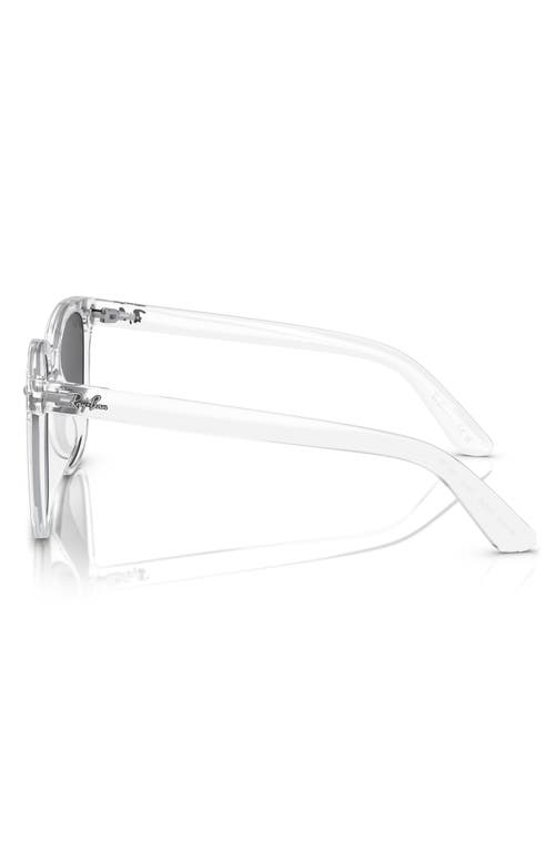 Ray Ban Rb4401d Sunglasses Transparent Frame Grey Lenses 55-20 In Transparent/grey Gradient