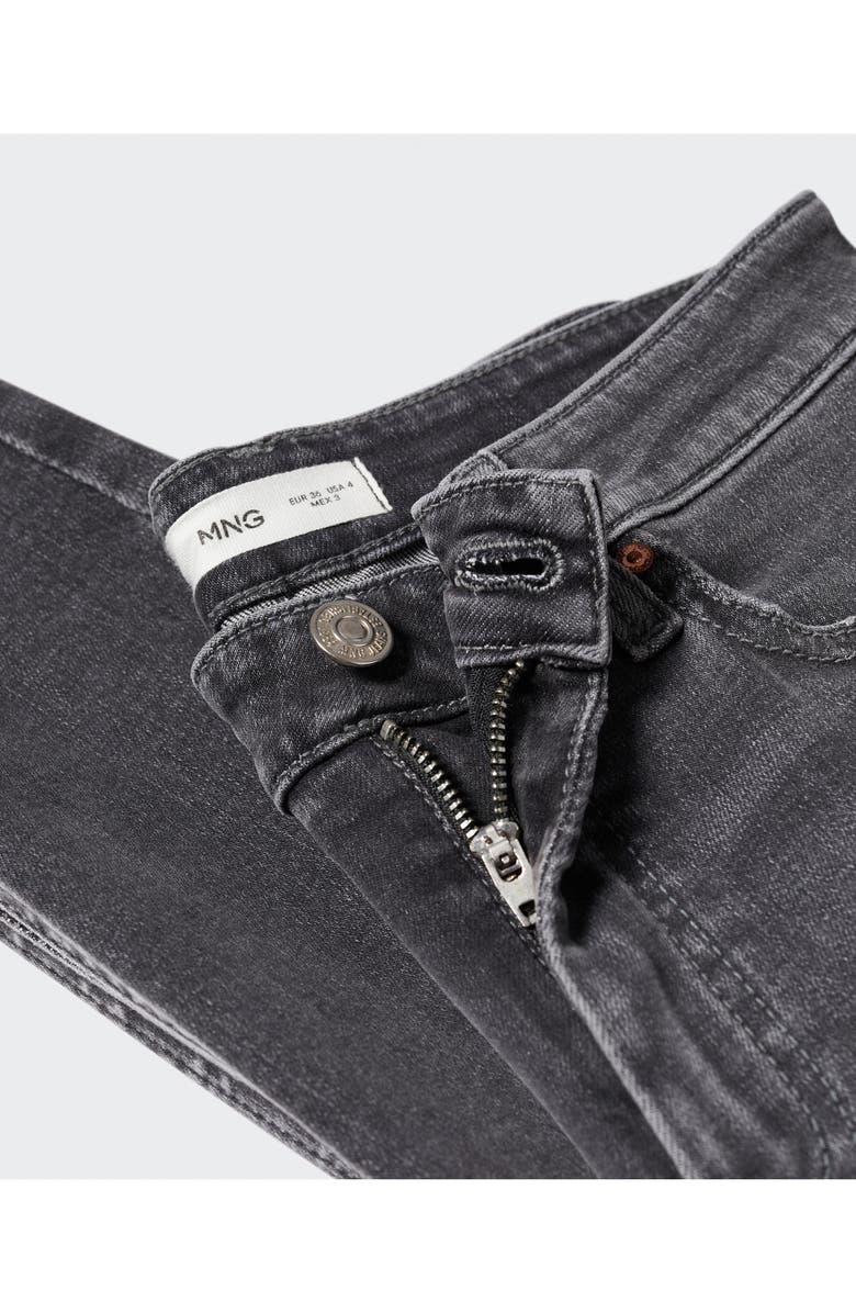 MANGO Isa Raw Hem Crop Skinny Jeans, Alternate, color, Open Grey