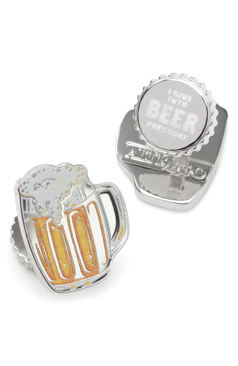 Cufflinks, Inc. Beer Cuff Links, Alternate, color, Brown