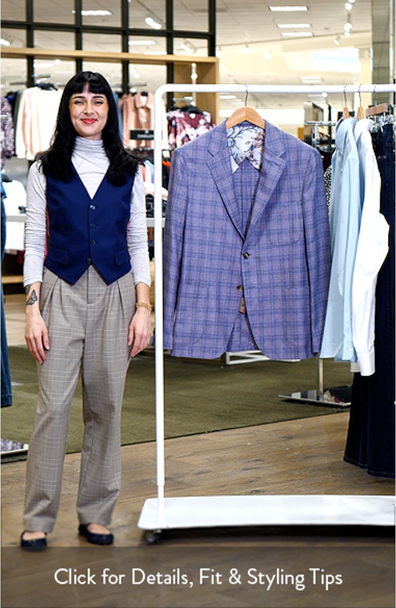 Plaid Silk & Wool Sport Coat, sales video thumbnail