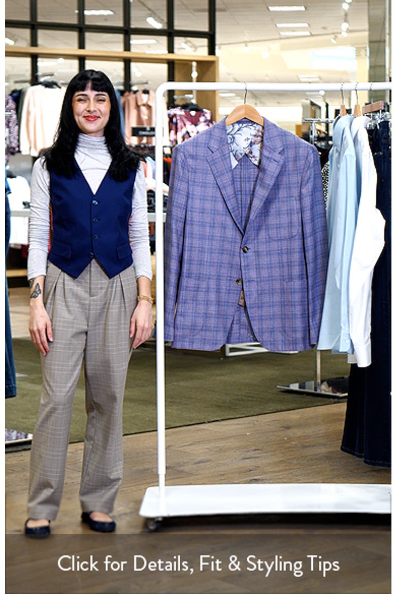 Plaid Silk & Wool Sport Coat video