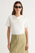 Modern Citizen Kendra Organic Cotton Cowl-Neck Tee