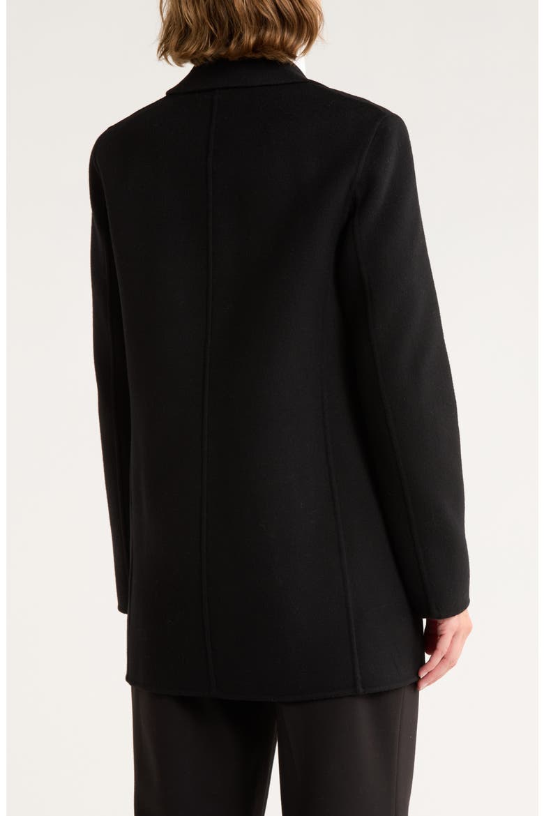 Open Front Wool Blend Blazer, Alternate, color, BLACK