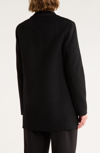 Open Front Wool Blend Blazer