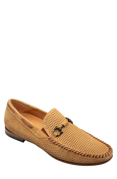 Tarraco Perforated Suede Bit Loafer