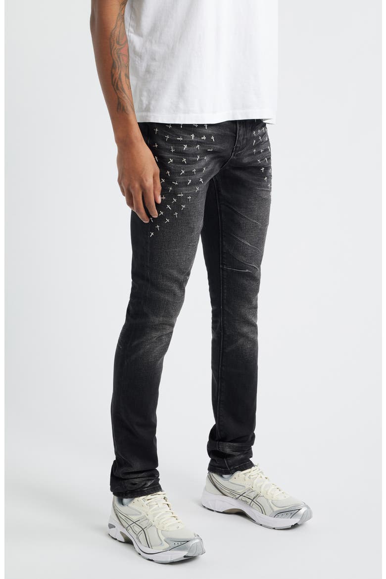 Olivier Skinny Jeans, Alternate, color, GRAPHITE FADE CROSS