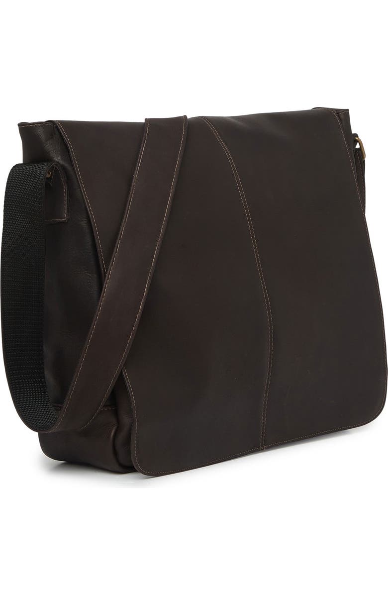 DAVID KING AND CO Leather Laptop Messenger Bag, Alternate, color,