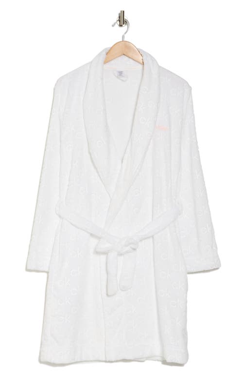 CALVIN KLEIN CALVIN KLEIN DEBOSSED FLUFFY ROBE