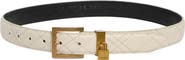 Kurt Geiger London 30mm Quilted Leather Belt