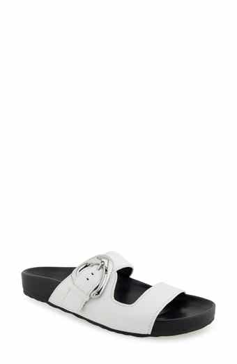 Lemon Flatform Slide Sandal