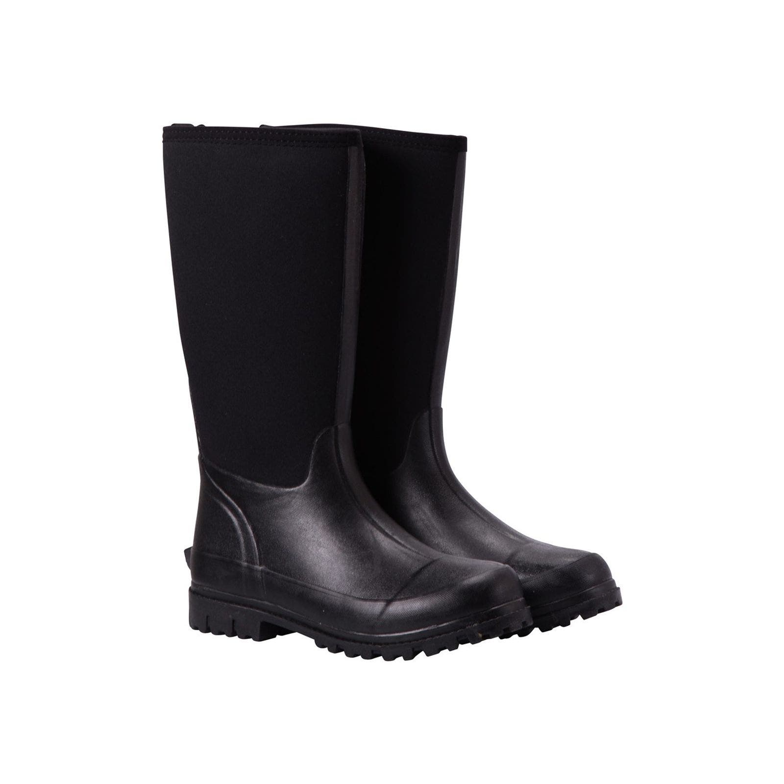 Mucker Neoprene Calf Boots, Main, color, Black