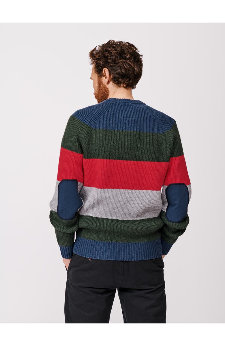 Aubin Pitt Block Stripe Crew Neck Sweater, Alternate, color, Block Stripe
