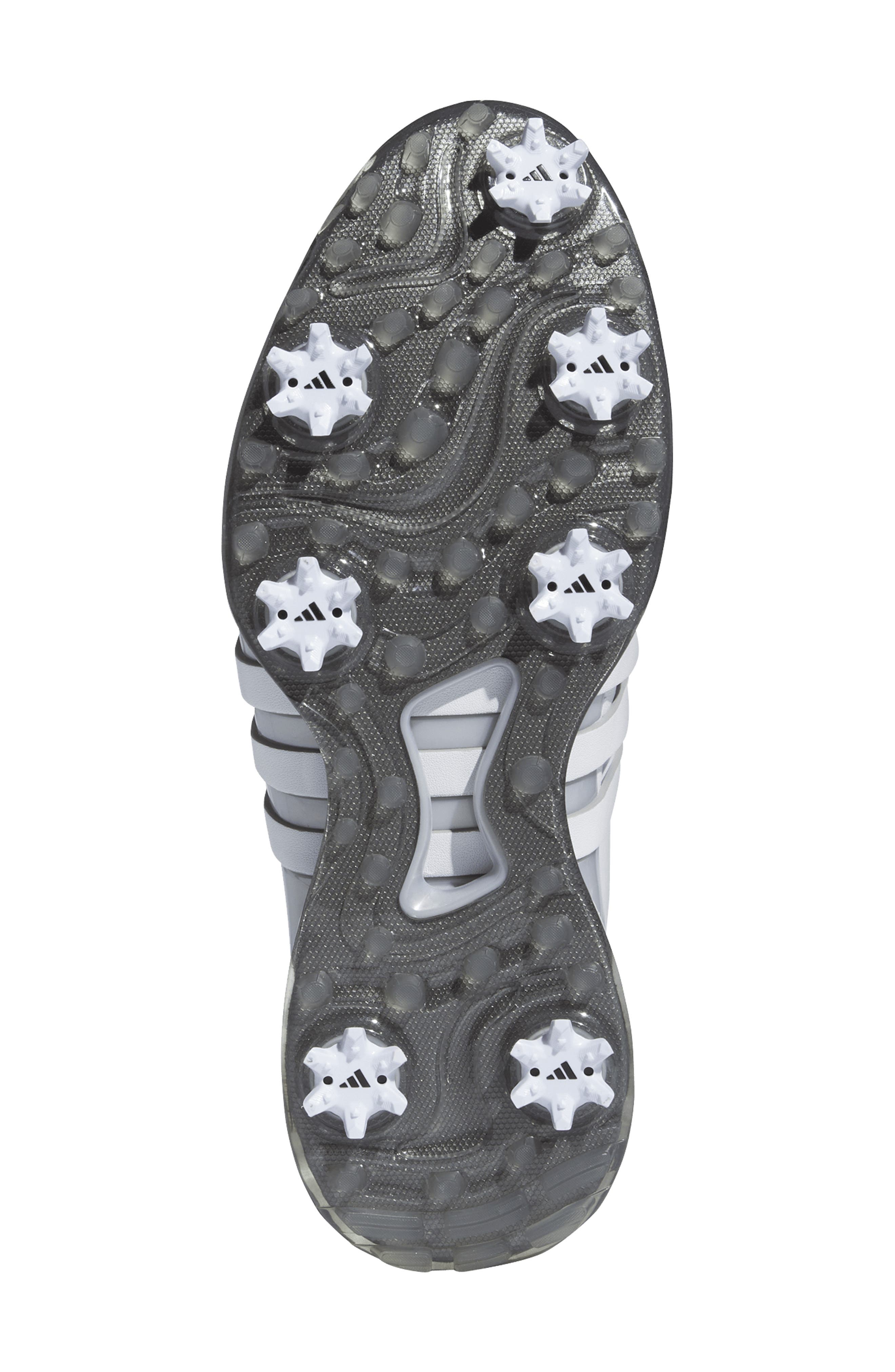 adidas Tour360 24 Golf Shoe, Alternate, color, White/ White/ Silver Metallic