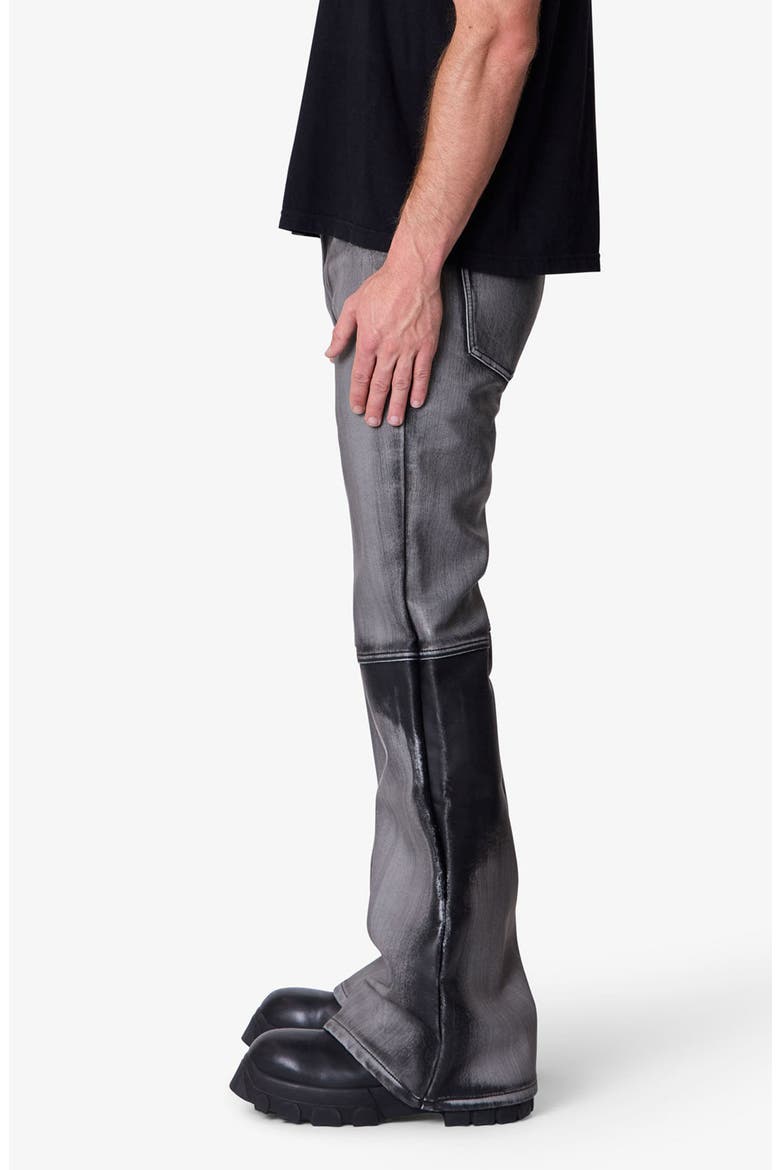 Baggy Washed Faux Leather Pants, Alternate, color, BLACK