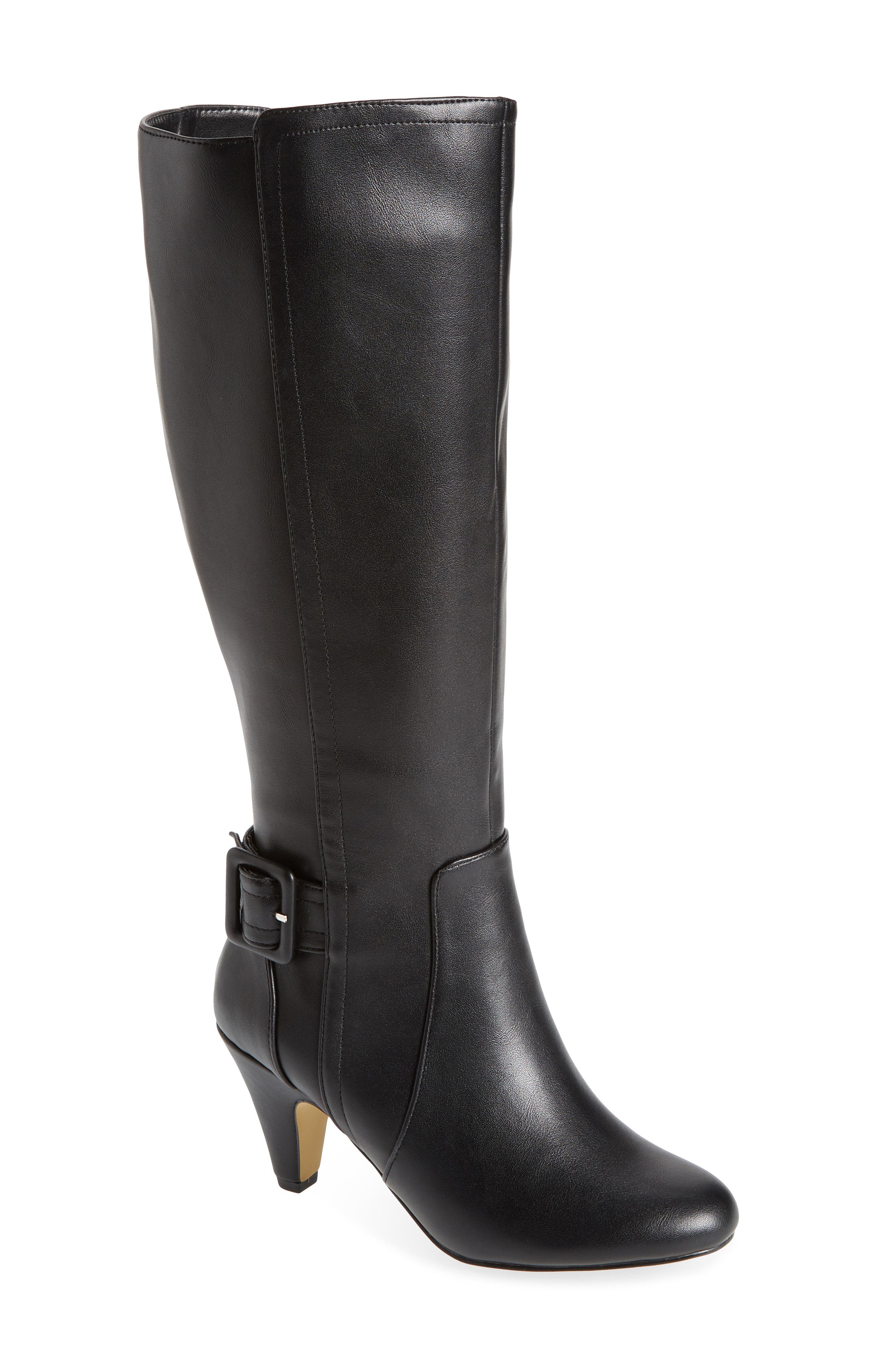 Bella Vita Troy II Knee High Boot, Main, color, Black