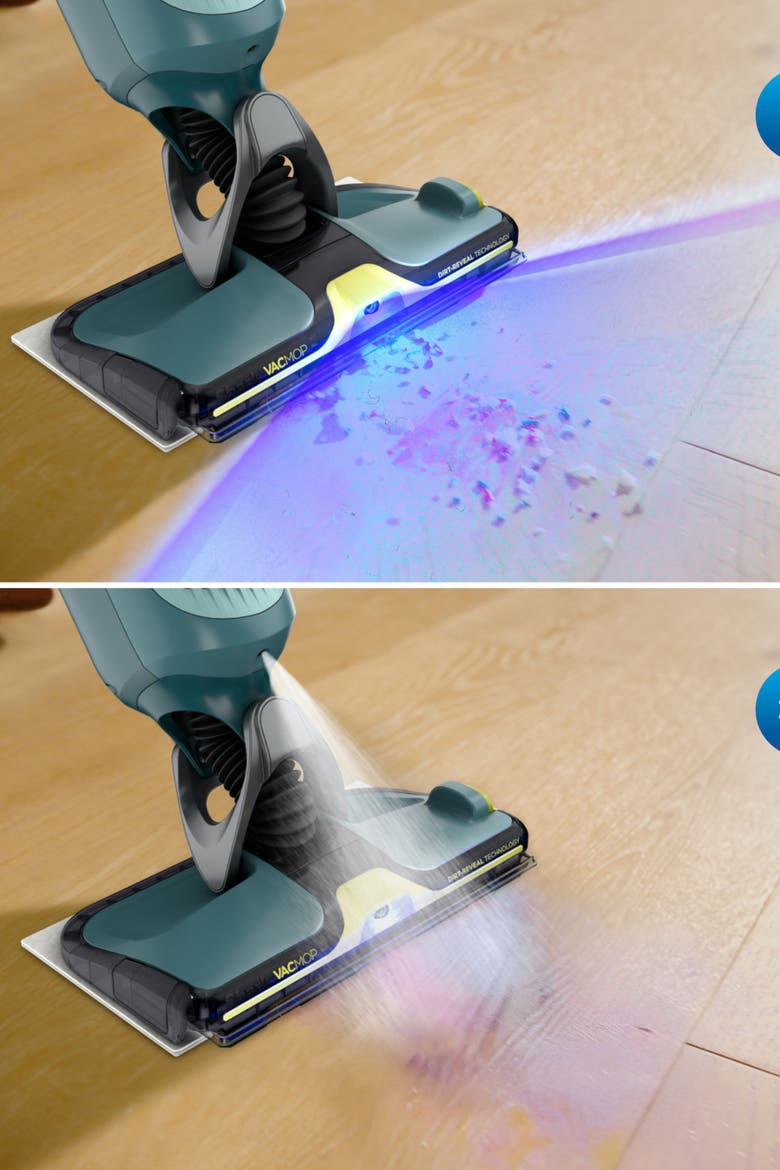 Vacmop Reveal New Cordless Hard Floor Cleaner, Alternate, color, Blue