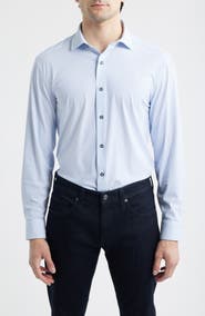 Johnston & Murphy XC Motion Performance Knit Button-Up Shirt