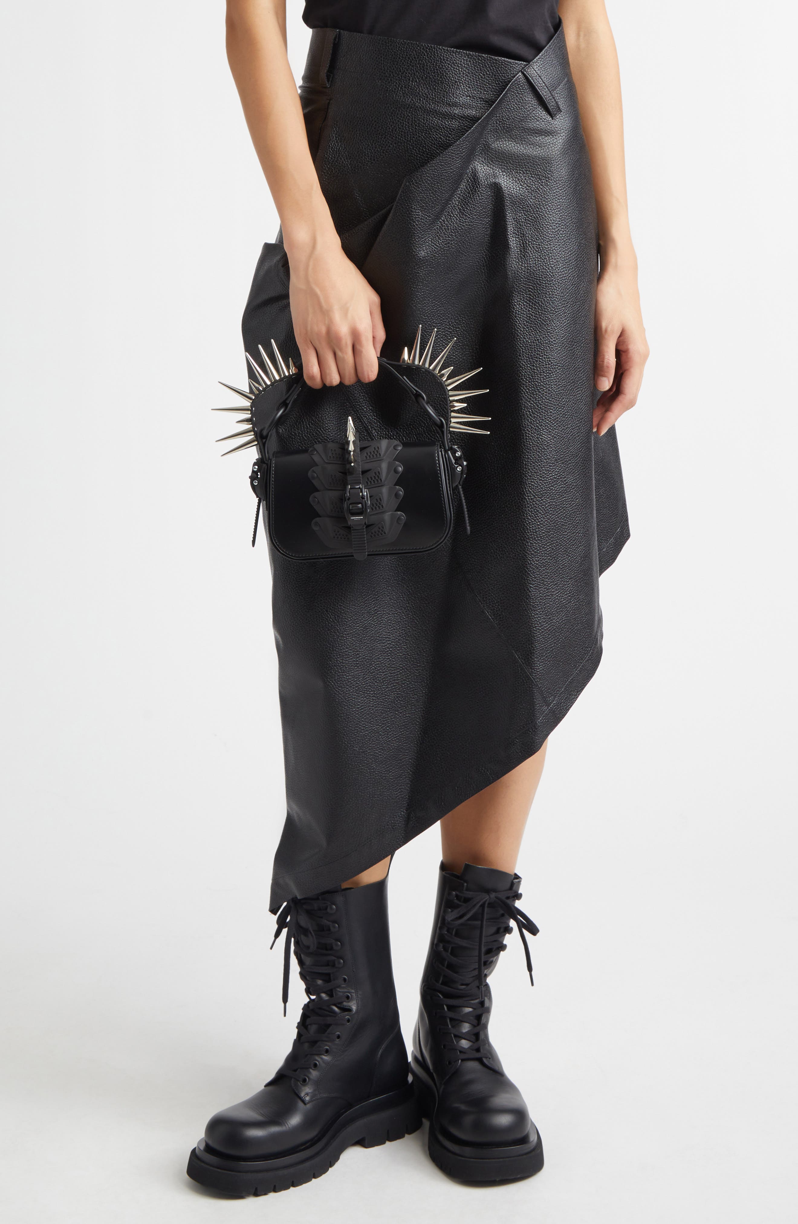 Junya Watanabe x Innerraum Faux Leather Shoulder Bag, Alternate, color, Black