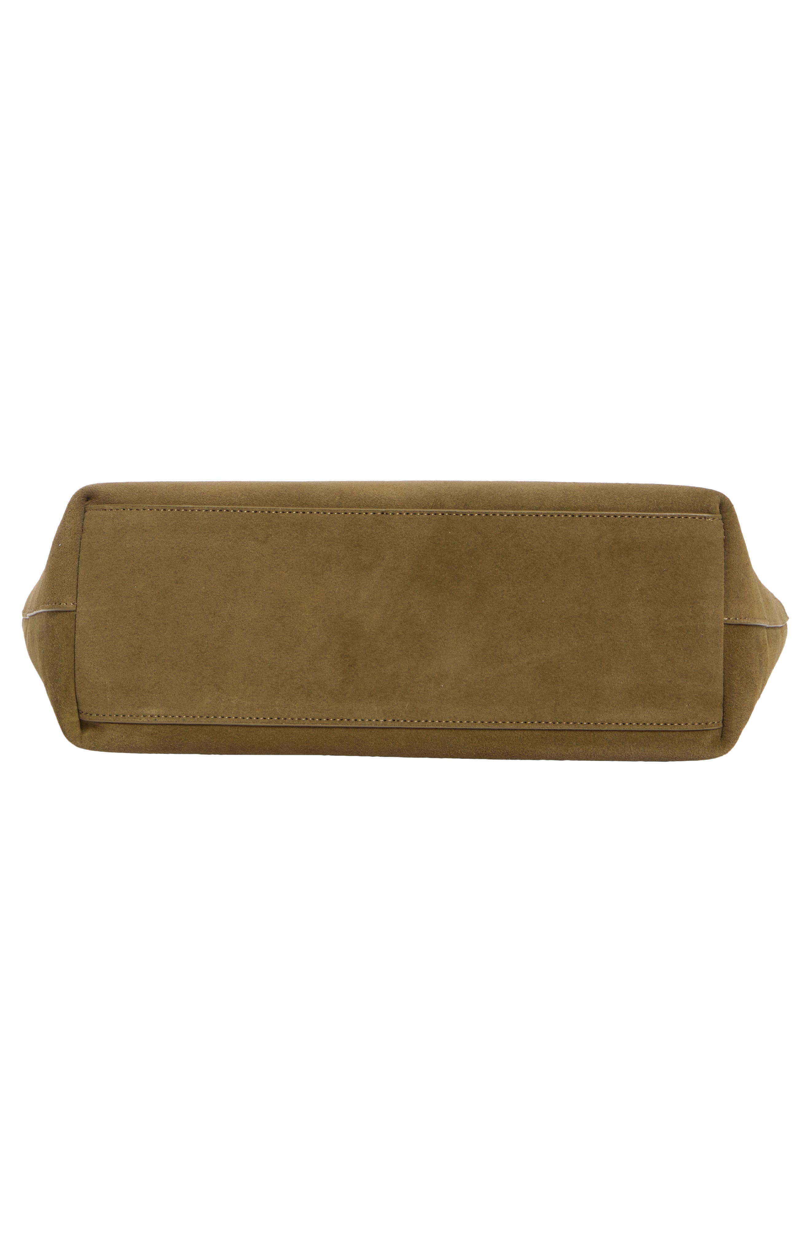 Rebecca Minkoff Perfect Suede Tote, Alternate, color, Dark Olive