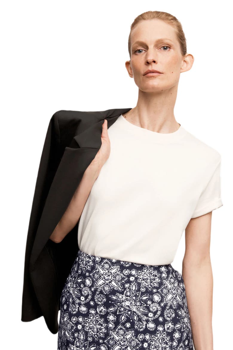 Leslie Organic Pima Cotton T-Shirt, Alternate, color, Ivory