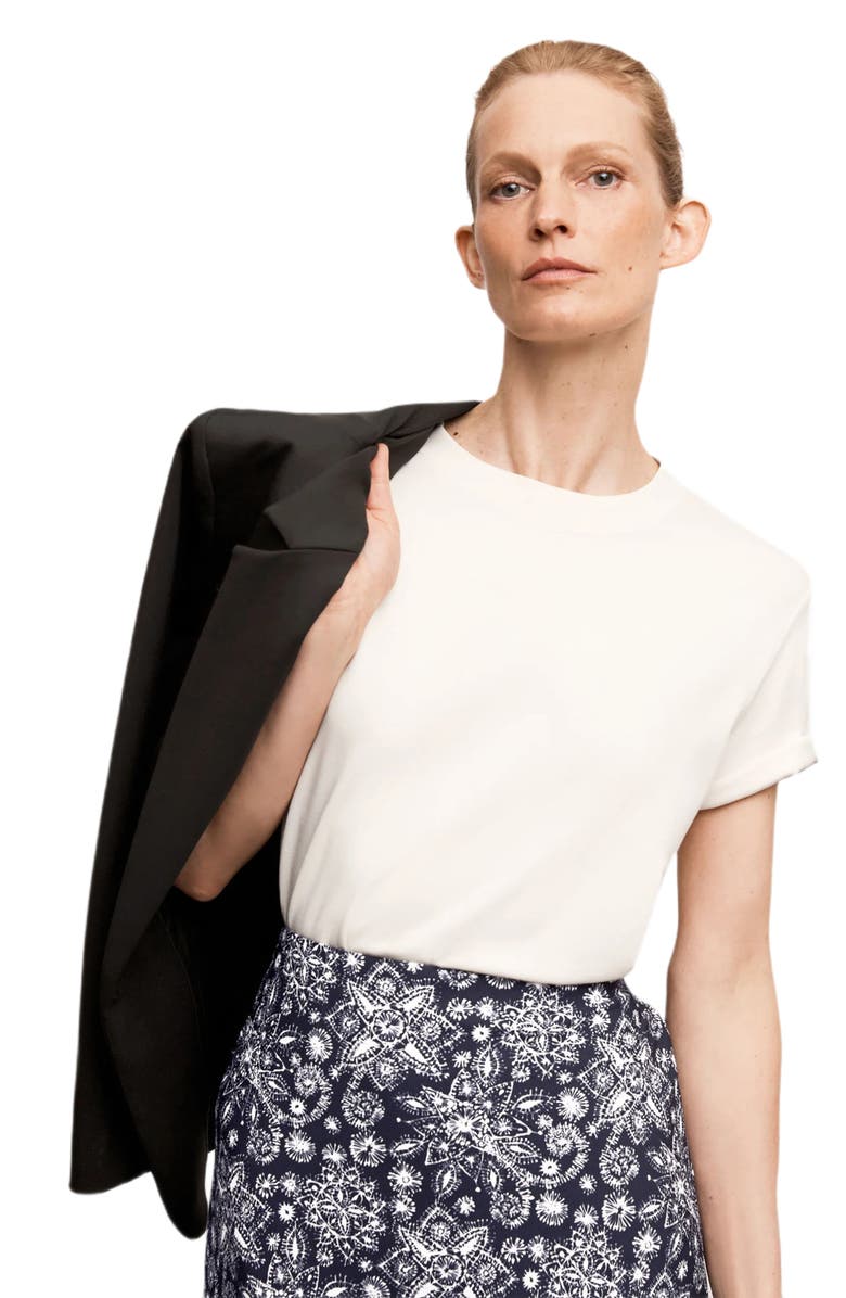 M.M.LaFleur Leslie Organic Pima Cotton T-Shirt, Alternate, color, Ivory