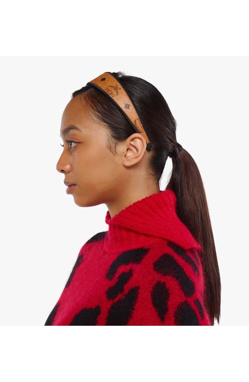 Mcm Headband In Cognac