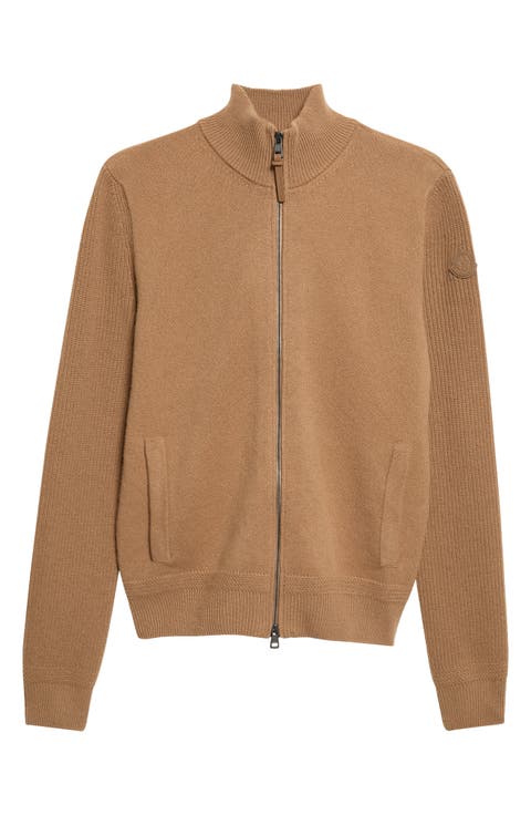 Wool & Cashmere Zip Cardigan