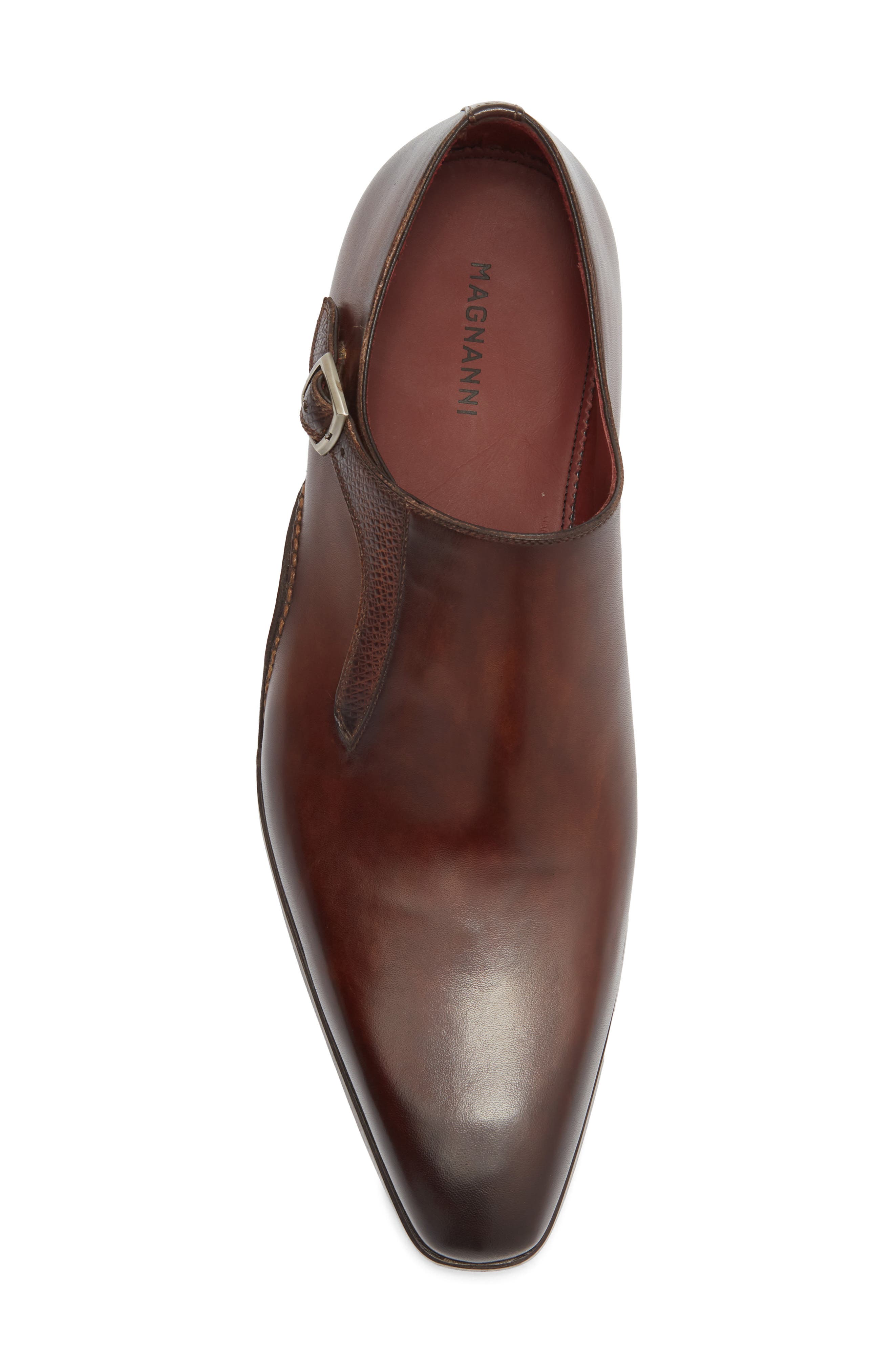 Casimiro Monk Strap Shoe, Alternate, color, TABACO